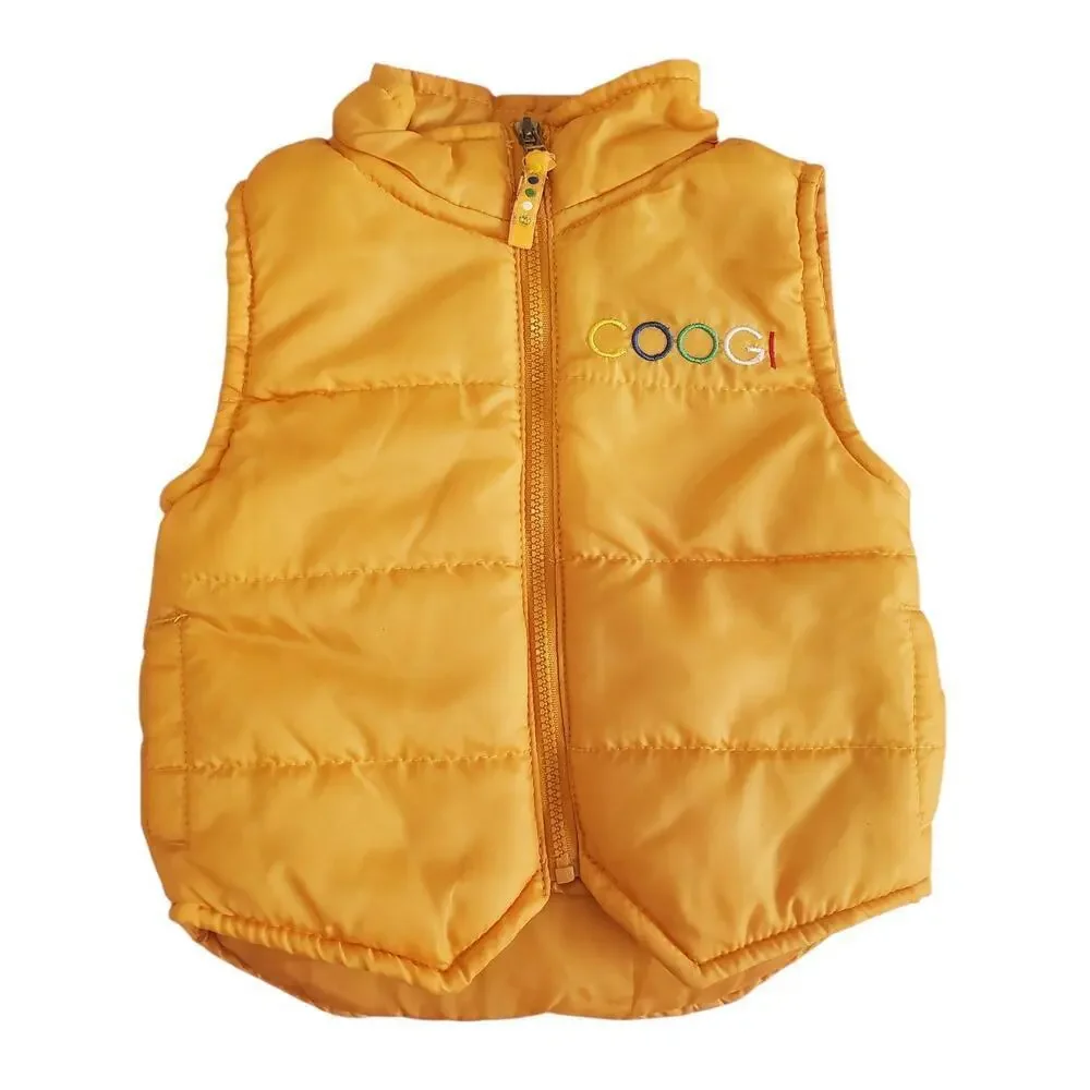 Coogi Kids Puffer Vest Australia Boys Full Zip Winter Vest Pockets 3/6 months